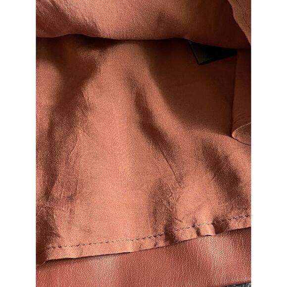 Free People Maisie Button-Front Vegan Mini Skirt Double Dare Boho Size 10 NEW - Picture 5 of 11